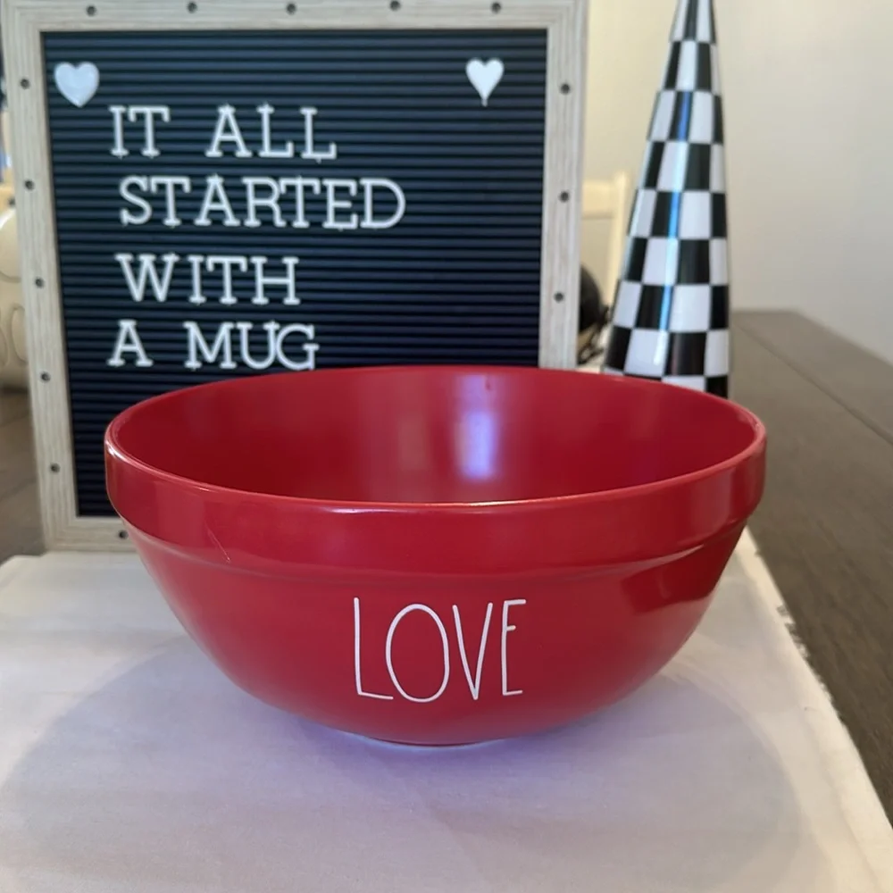 RAE DUNN LOVE Ceramic Mixing Bowl.